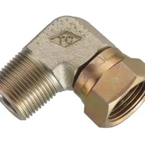 Swivel nut elbow